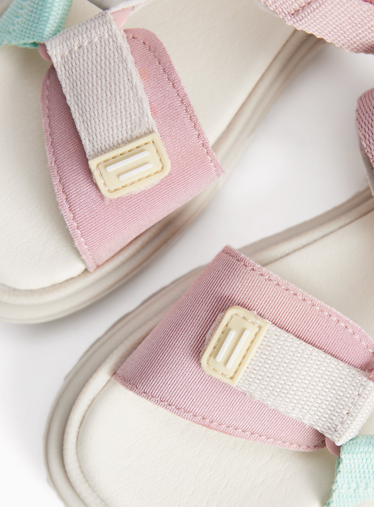 Pastel Strappy Sports Style Sandals 12 Infant - Image 3 thumbnail